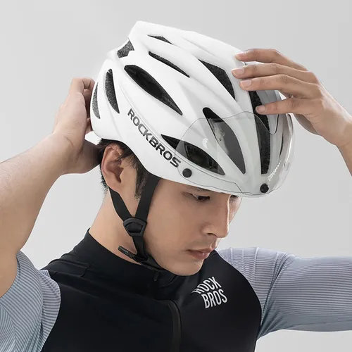 Kask rowerowy ROCKBROS 8386824304060 Biały Szosowy (rozmiar 58-62)