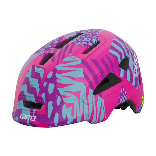 Kask rowerowy dziecięcy Giro Scamp II Jr matte pink animal