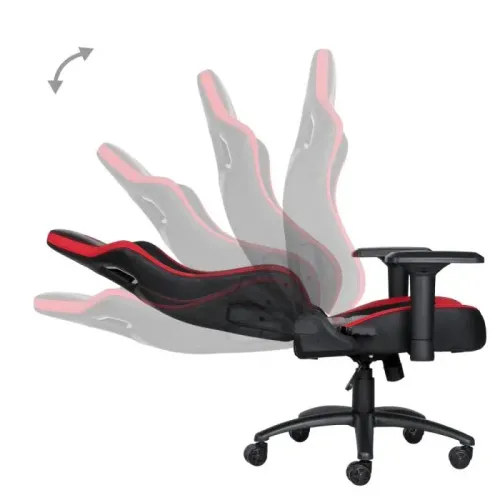 Fotel Marvo CH-118 Gamingowy do 150kg Skóra ECO Czerwony