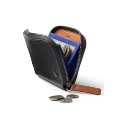 Кожаный кошелек унисекс Bellroy Folio Mini - угольный / кобальтовый