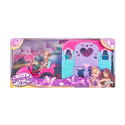 ZURU Sparkle Girlz Doll 10,5 дюймов Джип с караваном