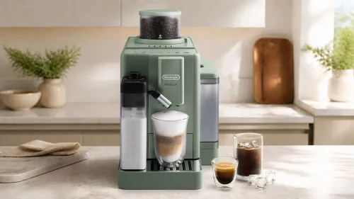 Ekspres DeLonghi Rivelia EXAM420.55GR Kawa na zimno Szerokość 24,5cm