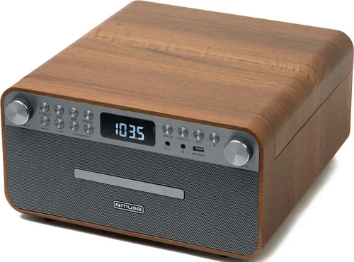 Gramofon MUSE MT-118AT Bluetooth USB Drewno