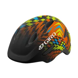 Kask rowerowy dziecięcy Giro Scamp Integrated Mips Jr matte black/check fade
