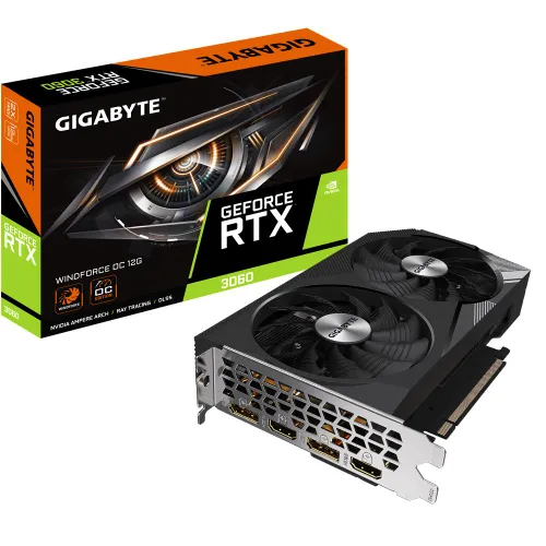 Karta graficzna Gigabyte GeForce RTX 3060 WINDFORCE OC 12GB GDDR6 192bit DLSS