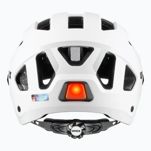 Kask rowerowy UVEX Stride Visor white matt/litemirror silver