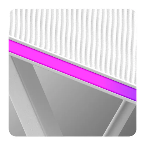 Biurko gamingowe HUZARO Hero 2.5 RGB Biały