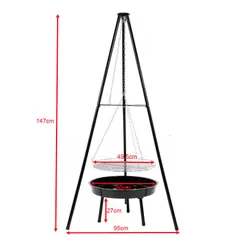 Grill węglowy VELACO VL08-BLACK Czarny