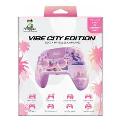Pad FroggieX FX-P5-GP5-P Vibe City Edition do PC, PlayStation 5, Android, iOS Bezprzewodowy Różowy