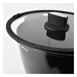 Garnek z pokrywką ILAG ULTIMATE MONDEX ALLESKEN VALERIAN 6,7 l czarny