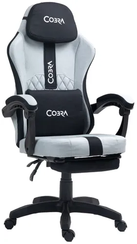 Fotel COBRA Player 5.0 CRF55GR Szary + podnóżek