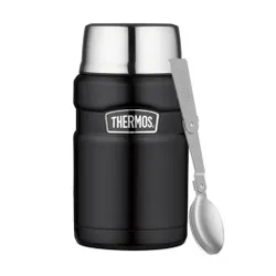 Termos na jedzenie z łyżką Thermos 0,7 l Stainless King - matt black