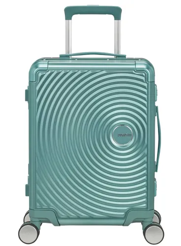 Walizka mała American Tourister Soundbox Alu - dusty turquoise