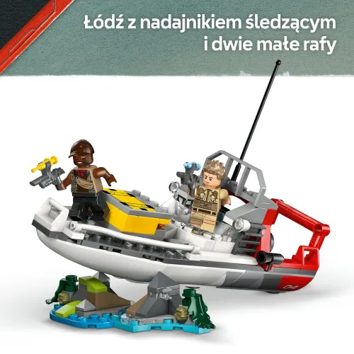 LEGO 76974 Jurassic World Misja na łodzi i model mozazaura