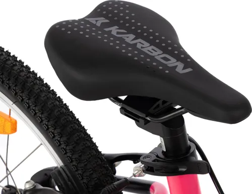 Rower dziecięcy KARBON Superlight 20 cali dla dziewczynki Różowy