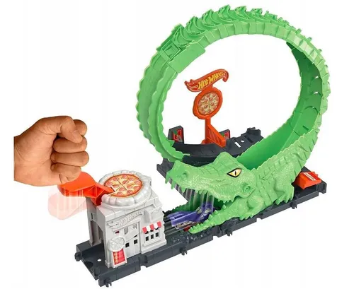 Hot Wheels Zestaw tematyczny pętla krokodyla