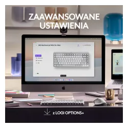 Klawiatura mechaniczna Logitech MX Mechanical Mini dla Mac - jasnoszary