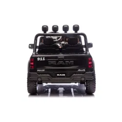 Auto Na Akumulator Dla Dzieci Dodge Ram Policja Zb629-F 4X4 LED Eva Skóra
