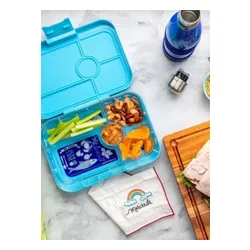 Okul için öğle Yemeği Kutusu XL Yumbox Tapas 5 Bölüm-Greenwich Green / Orman