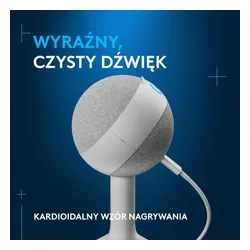 Mikrofon Logitech Yeti Orb Przewodowy Pojemnościowy Biały