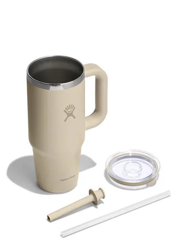 Kubek termiczny Hydro Flask 24 Oz  Travel Tumbler Clear Lid (710 ml) - oat
