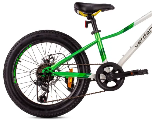 Rower dziecięcy SUN BABY Verdant Calix 20 dla chłopca Biało-zielono-żółty