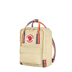 Fjallraven Kanken Gökkuşağı Mini hafif meşe sırt çantası / gökkuşağı deseni