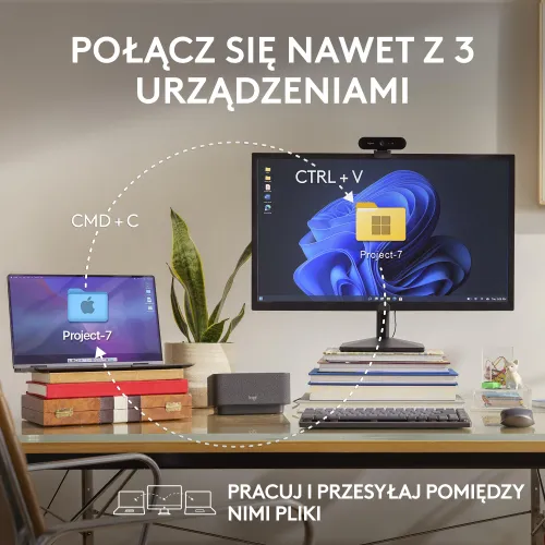 Myszka Logitech MX Anywhere 3S - różowy