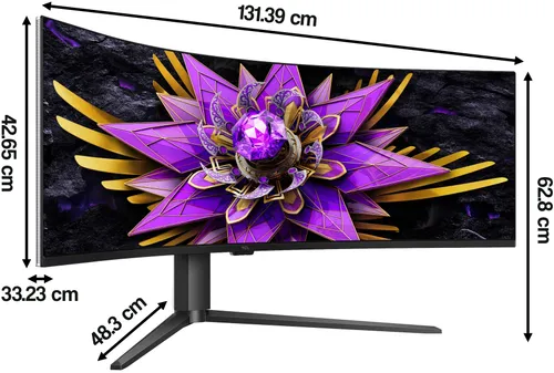 Monitor TCL 57R94 57" 7680x2160px 120Hz 1 ms [GTG] Curved