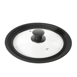 KUCHENPROFI Silicone Glass 24 / 26 / 28 cm - pokrywka uniwersalna szklana