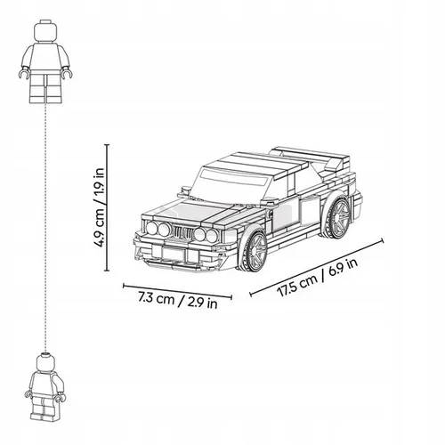 LEGO Speed Champions 77263 BMW M3 (E30), zestaw klocków 9+