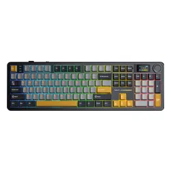 Klawiatura AULA F108 Pro Gray Yellow Deep Gray Reaper Switch RGB
