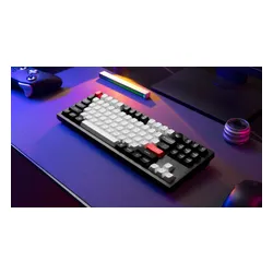 Klawiatura KEYCHRON Q3 HE QMK Wireless Czarno-biało-czerwony