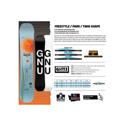 Deska snowboardowa Gnu Gloss - Długość (cm) - 144