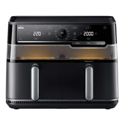 Air Fryer Frytkownica beztłuszczowa BRAUN TwinCook 5 TD5073 10l z podwójnym koszem i okienkiem do obserwacji postępów gotowania