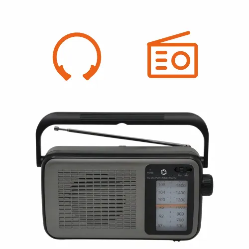Radioodbiornik Manta MARDI919BK Radio FM Czarno-szary