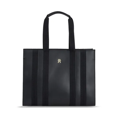 Сумка Tommy Hilfiger Th Identity Med Tote AW0AW15569 Black BDS