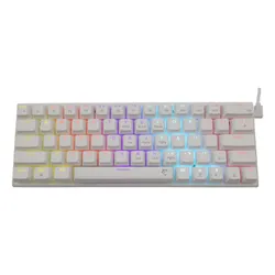 Klawiatura gamingowa White Shark Wakizashi GK-002221 Red Switch przewodowa mechaniczna podświetlana biała