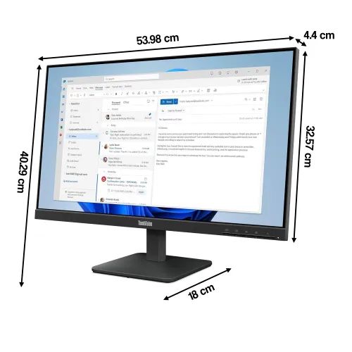 Monitor LENOVO ThinkVision S24-4E 23.8" 1920x1080px IPS 100Hz 4 ms