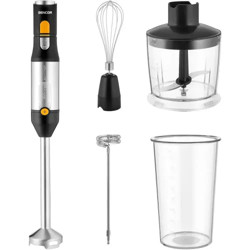 Blender Sencor SHB 6302BK 1200W Rozdrabniacz Końcówka do ubijania Spieniacz do mleka