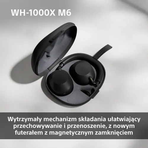 Słuchawki bezprzewodowe Sony WH-1000XM6 ANC Nauszne Bluetooth 5.3 Srebrny