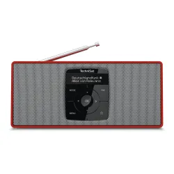 Radioodbiornik TechniSat DigitRadio 2 S Radio FM DAB+ Bluetooth Czerwono-srebrny