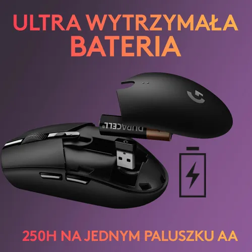 Myszka gamingowa Logitech G305 - czarny