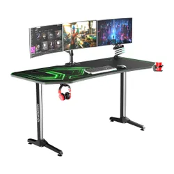 Biurko Ultradesk FRAG XXL 160cm Czarno-zielony