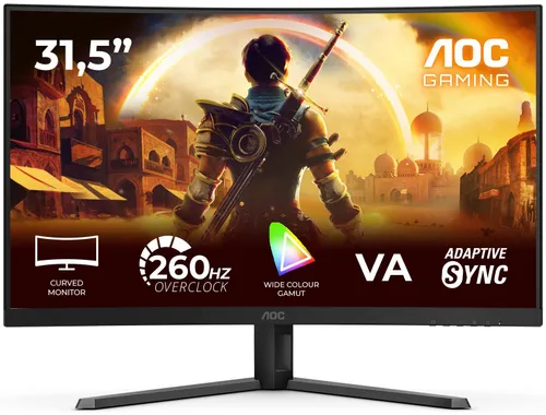 Monitor AOC C32G42ZE 31.5" 1920x1080px 260Hz 0.3 ms [MPRT] Curved