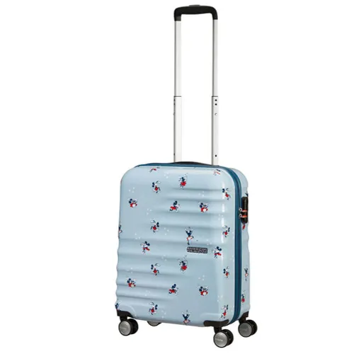 Walizka kabinowa American Tourister Wavebreaker Disney - Minnie Darling Blue