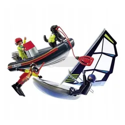 PLAYMOBIL 70141 PONTON RATOWNICZY Z PSEM