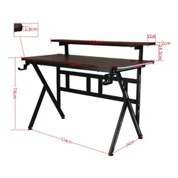 Biurko gamingowe COBRA CRF4012 RGB Brązowy