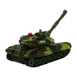 Czołg Zdalnie Sterowany na Pilota RC 2.4 Ghz Dźwięki LED Obrotowa Wieżyczka