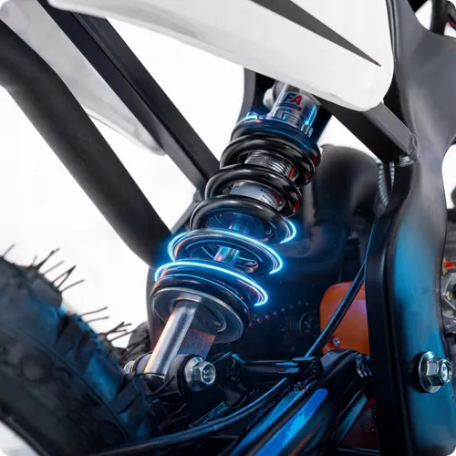 Motorek dla dzieci cross spalinowy 49CC motocykl el. start LED 35km/h motor